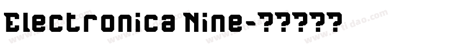 Electronica Nine字体转换